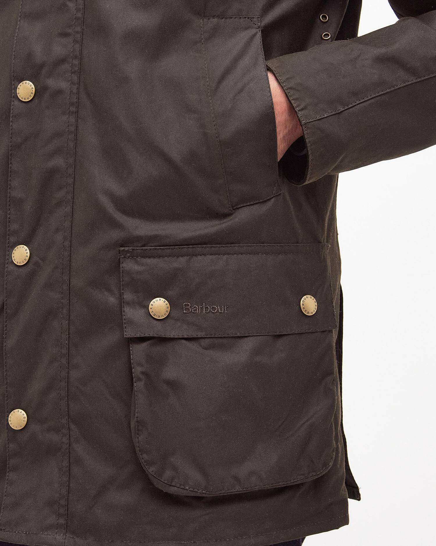 Barbour Jackets Ashby Waxed Jacket in Olive