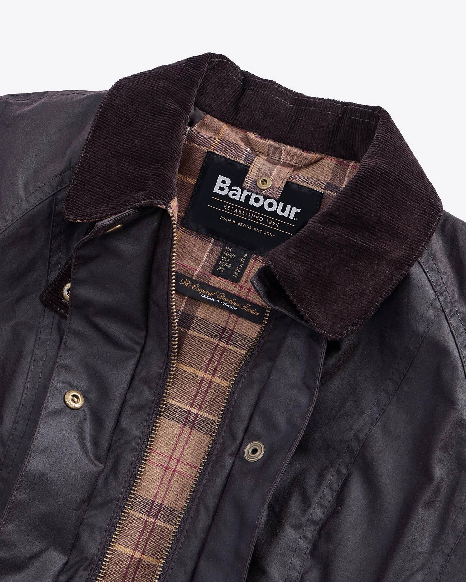 Barbour Jackets Beadnell Waxed Jacked in Rustic