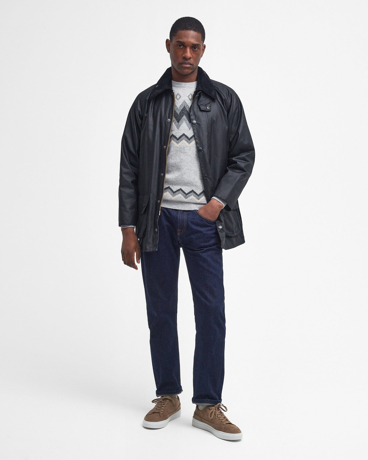 Barbour Beaufort Wax Jacket in Black – M. Dumas and Sons