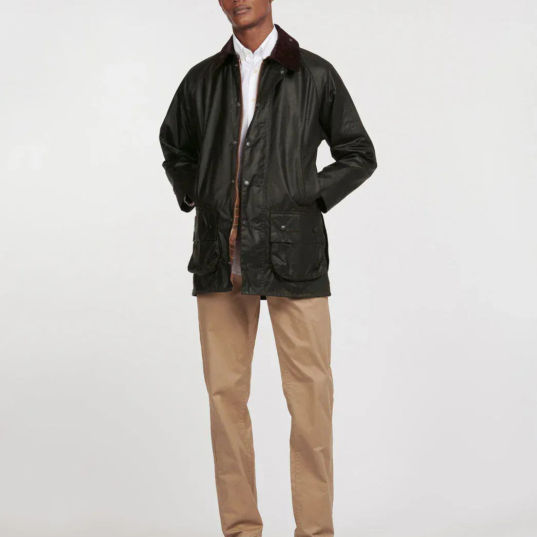 Barbour Jackets Beaufort Waxed Jacket in Sage
