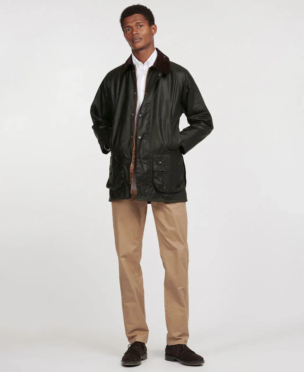 Barbour Jackets Beaufort Waxed Jacket in Sage