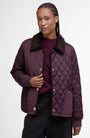 Barbour Jackets BLACK CHERRY/DARK BROWN//MUTED TARTAN / 4 Marla Quilted Jacket