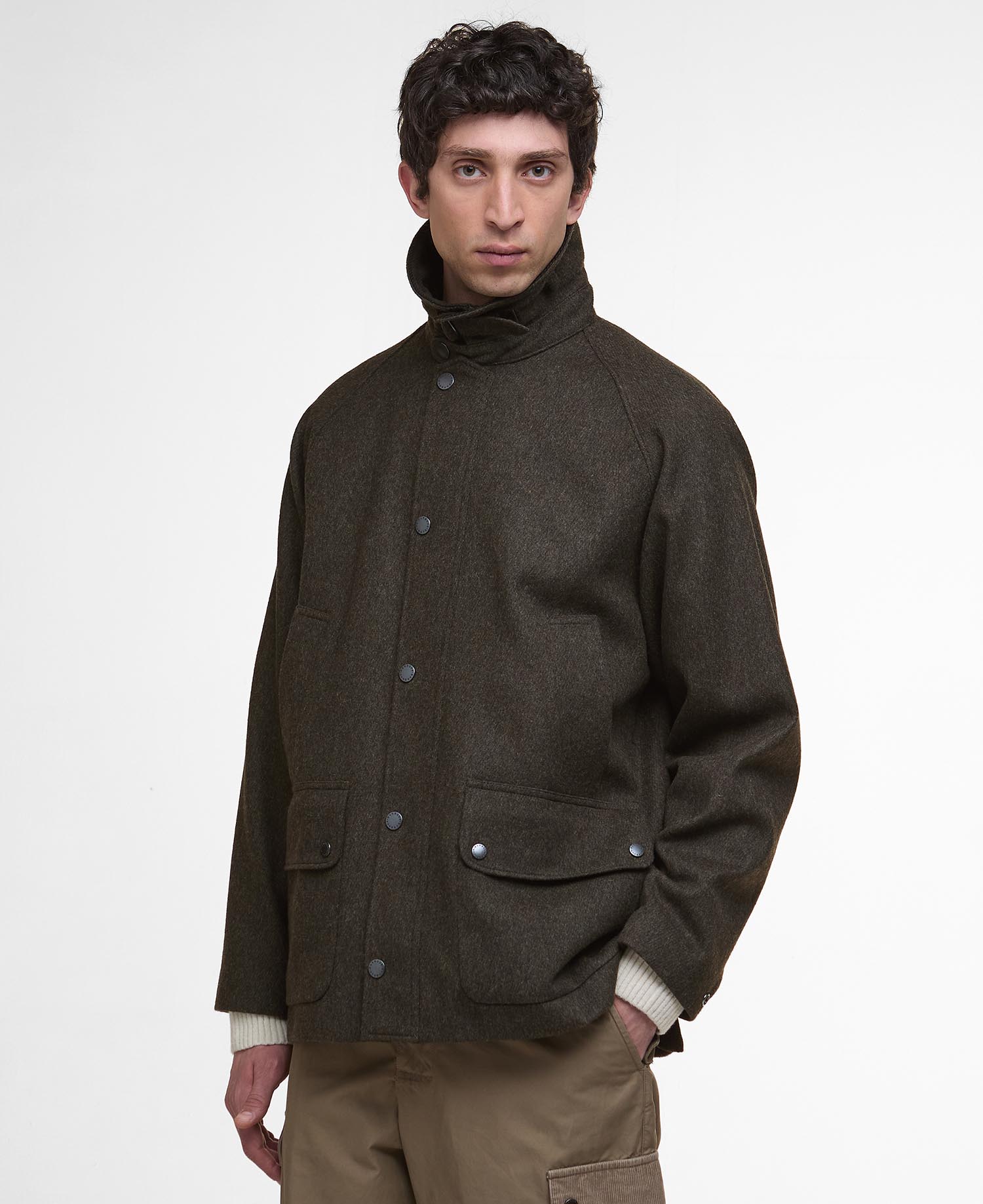 Barbour Jackets BROWN / S Modified Bedale Wool Jacket