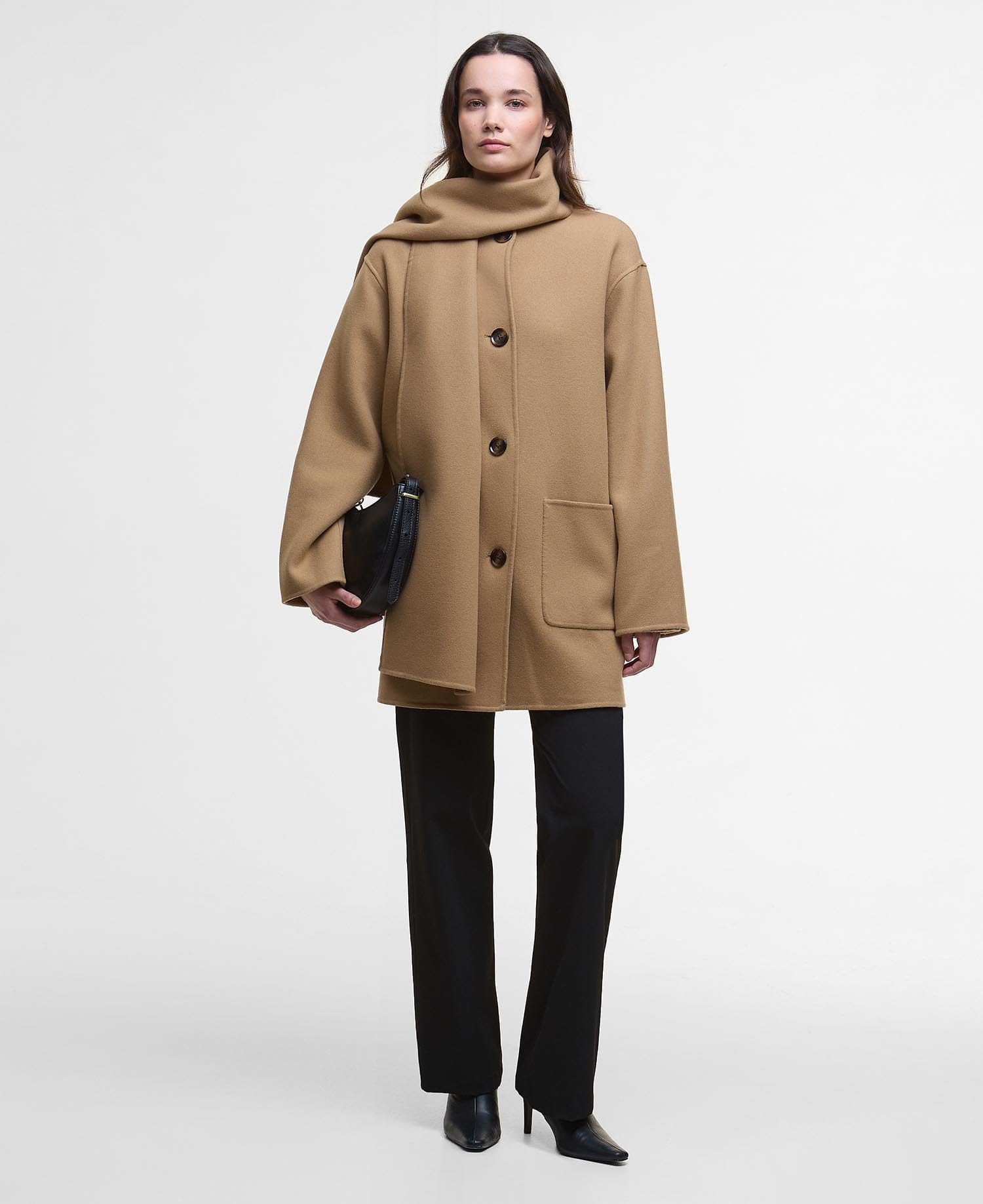 Barbour Jackets Clementine Wool Scarf Coat