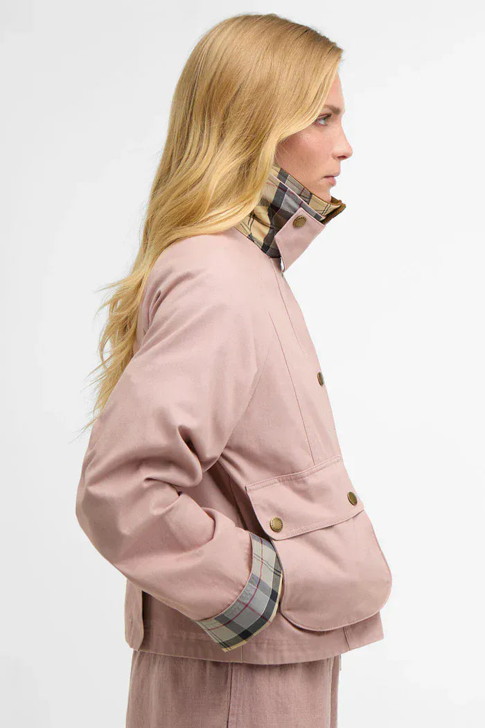 Barbour Jackets Cropped Beadnell Casual Jacket in Gardenia