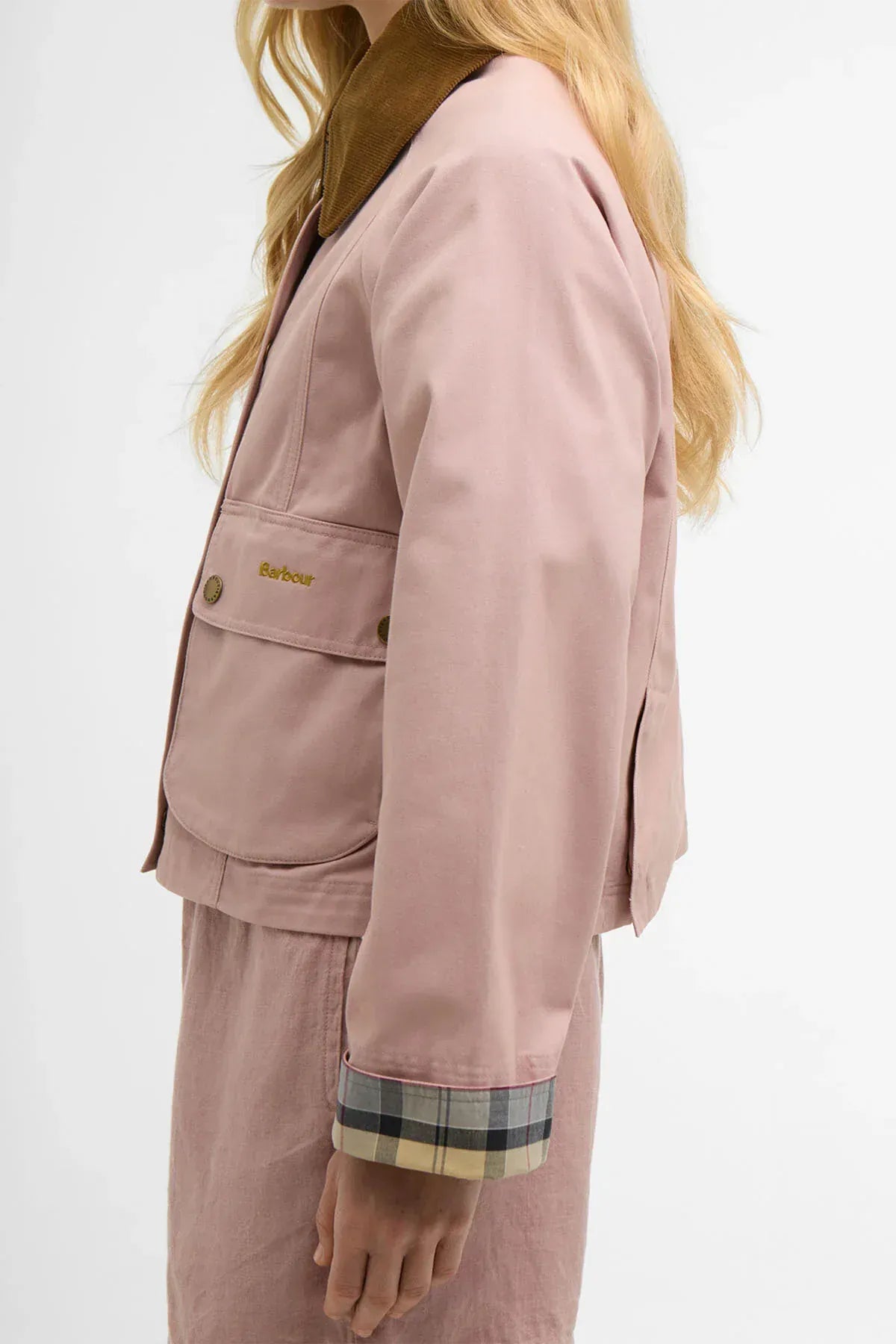 Barbour Jackets Cropped Beadnell Casual Jacket in Gardenia