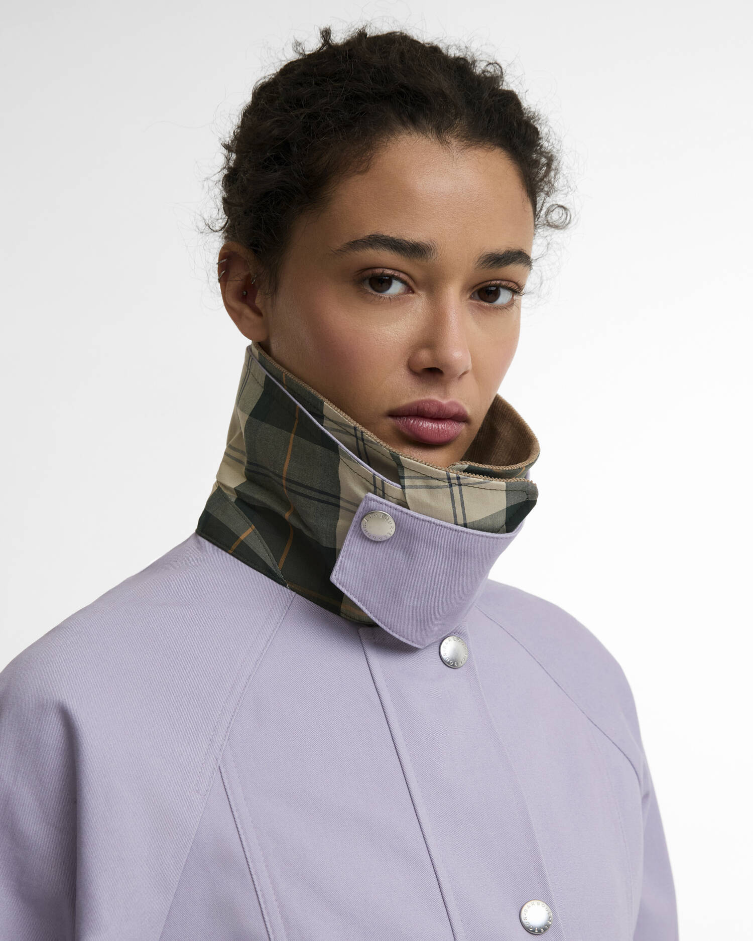 Barbour Jackets Cropped Beadnell Casual Jacket in Heather Mist