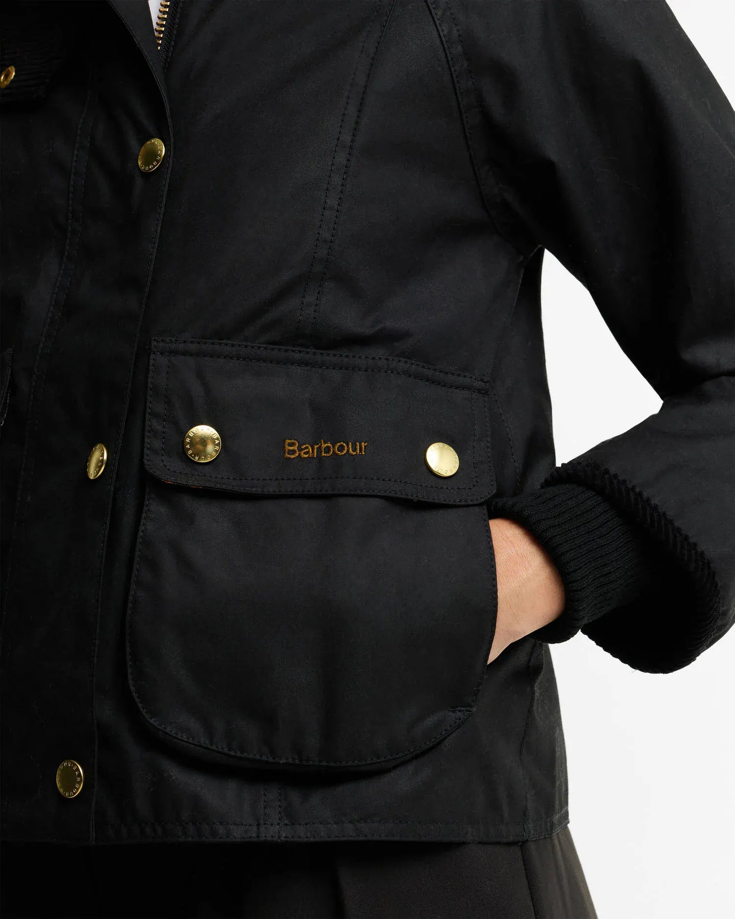 Barbour Jackets Cropped Beadnell Waxed Jacket