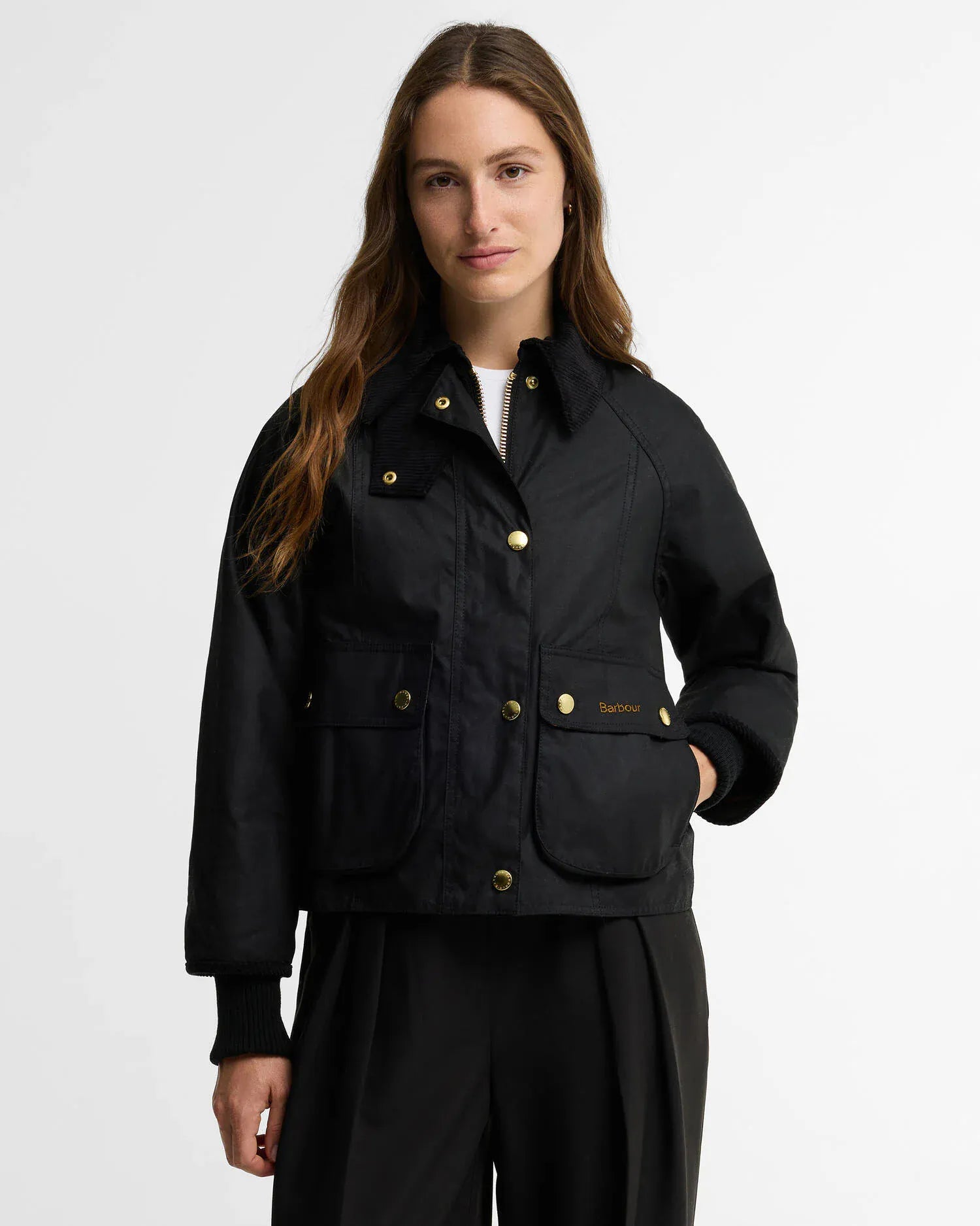 Barbour Jackets Cropped Beadnell Waxed Jacket