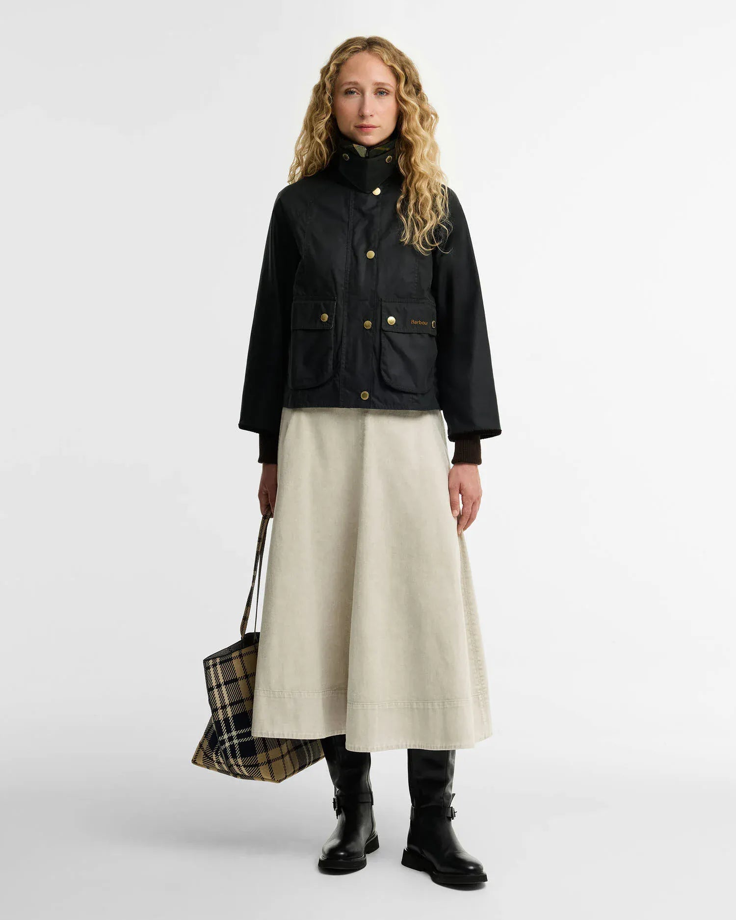 Barbour Jackets Cropped Beadnell Waxed Jacket
