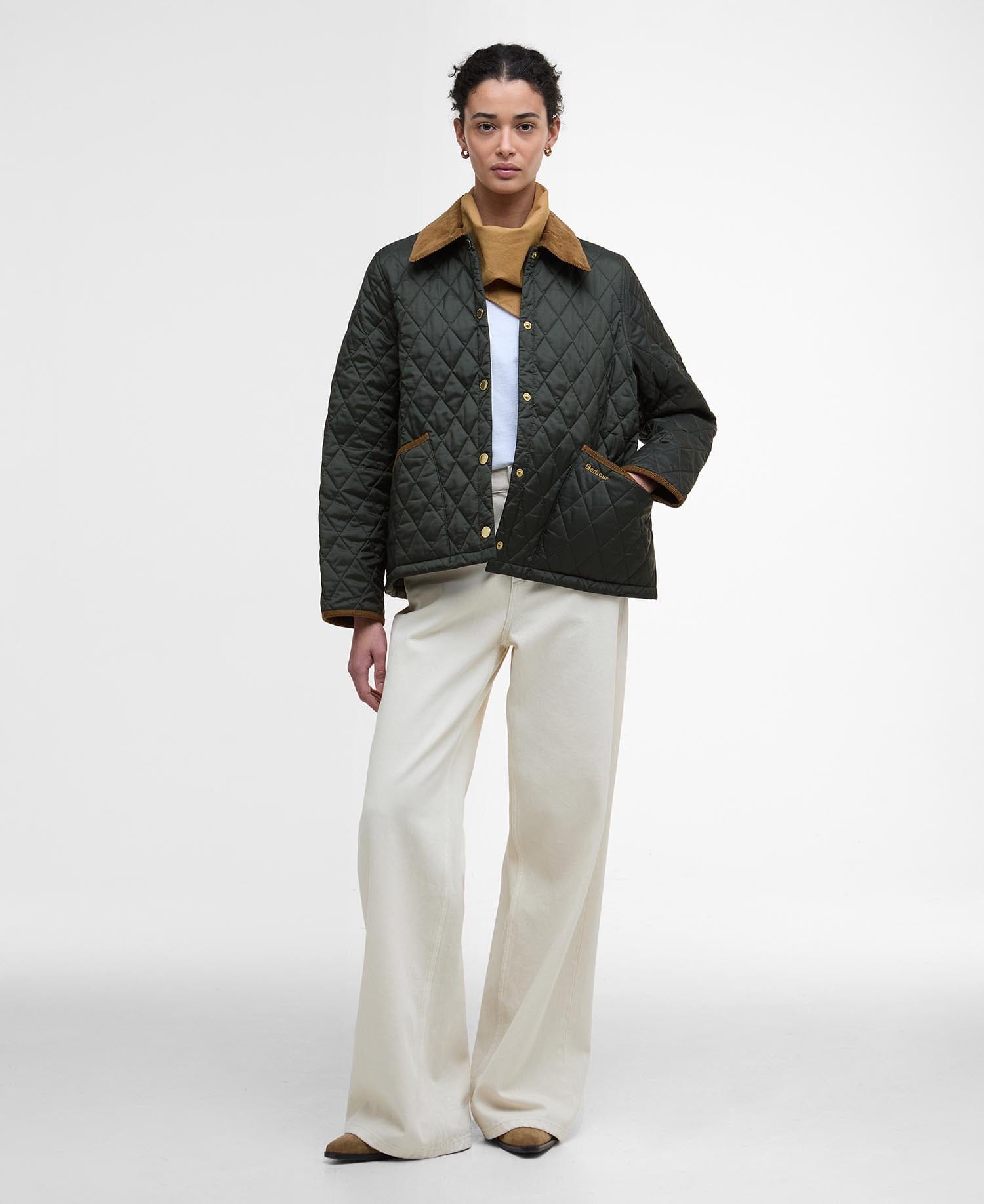 Barbour Jackets Icons Cropped Liddesdale Quilted Jacket