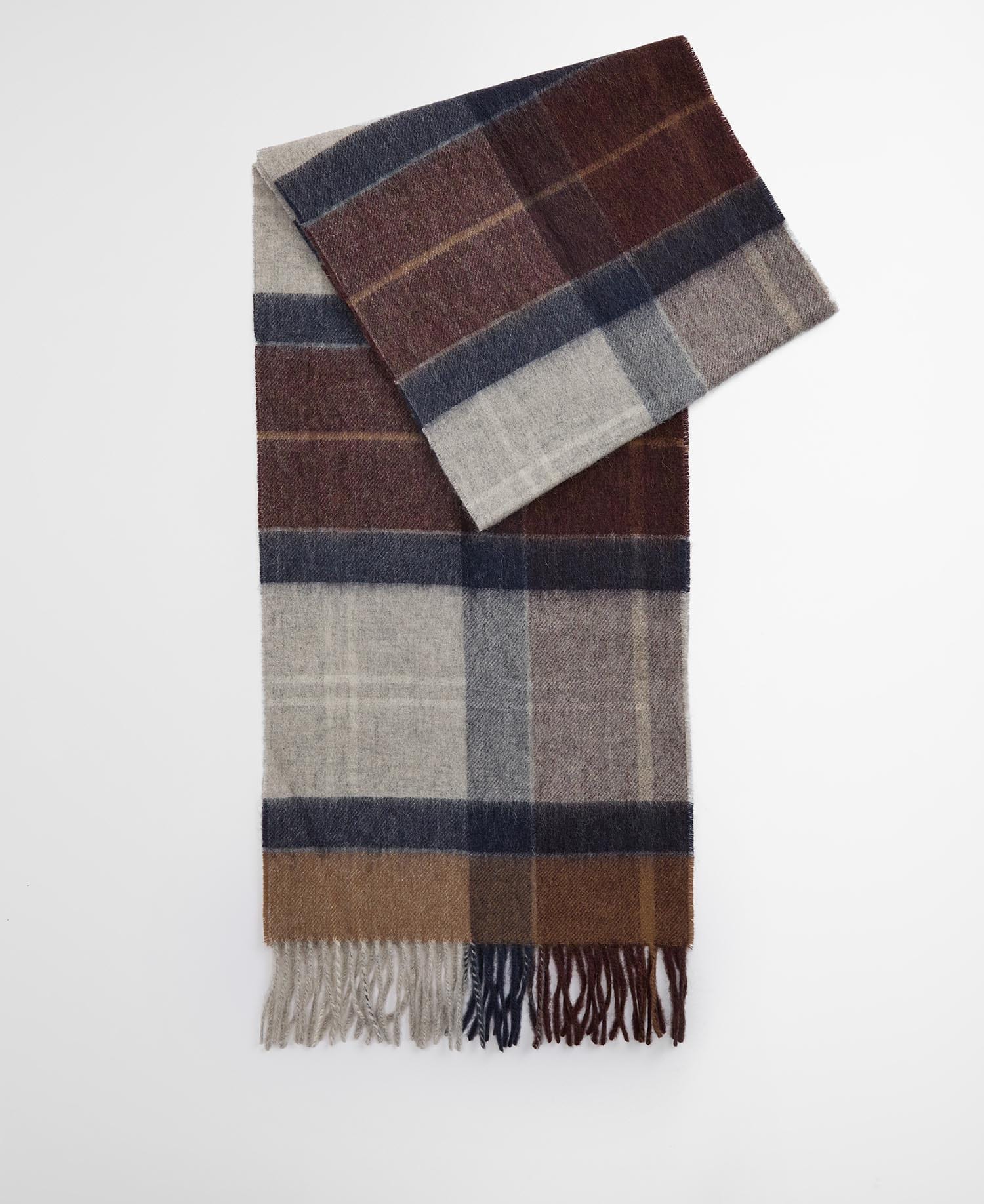 Barbour Jackets Inverness Tartan Scarf in Midnight Oak Tartan