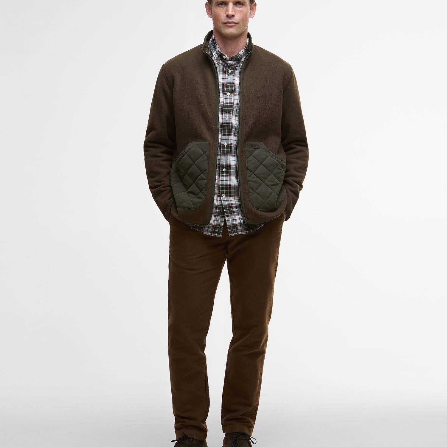 Barbour Jackets Lowich Fleece Jacket in Olive