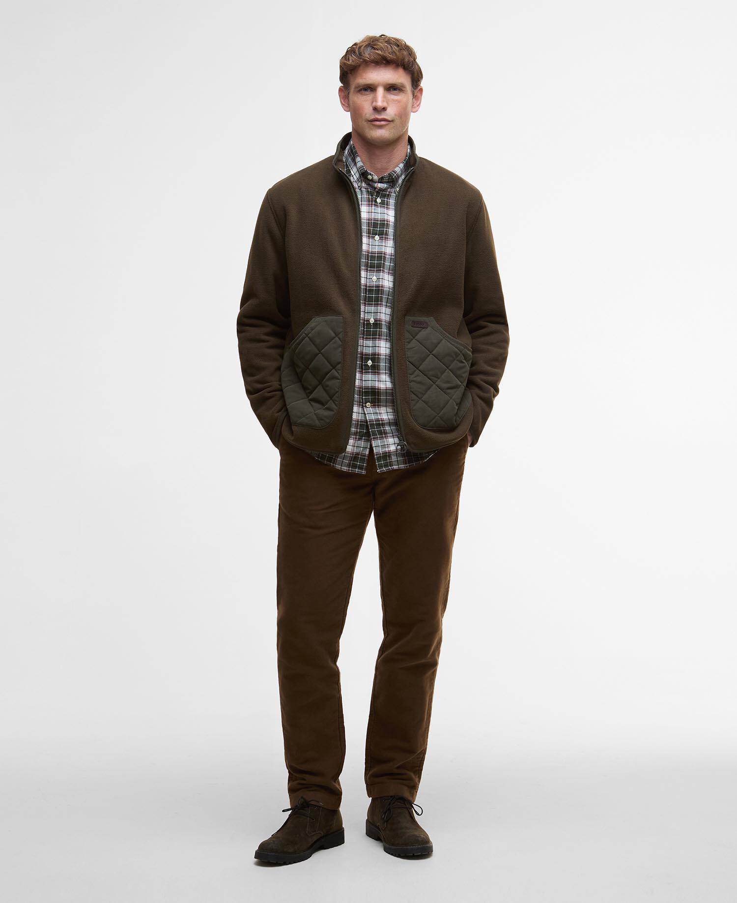 Barbour Jackets Lowich Fleece Jacket in Olive