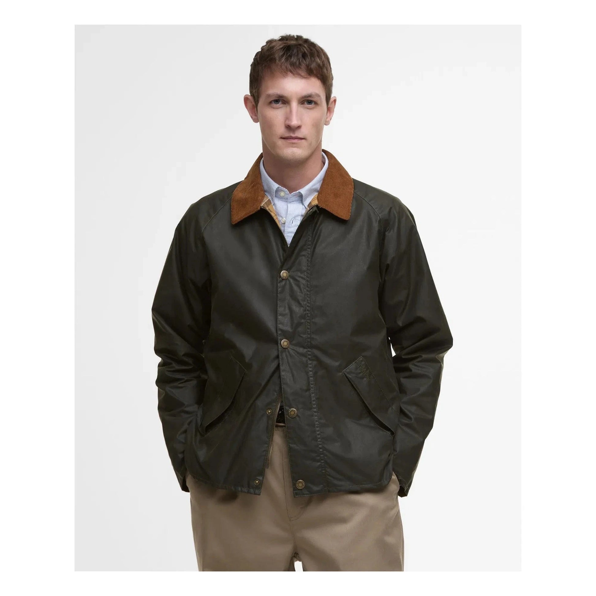 Barbour Jackets OLIVE / S Tracker Wax Jacket