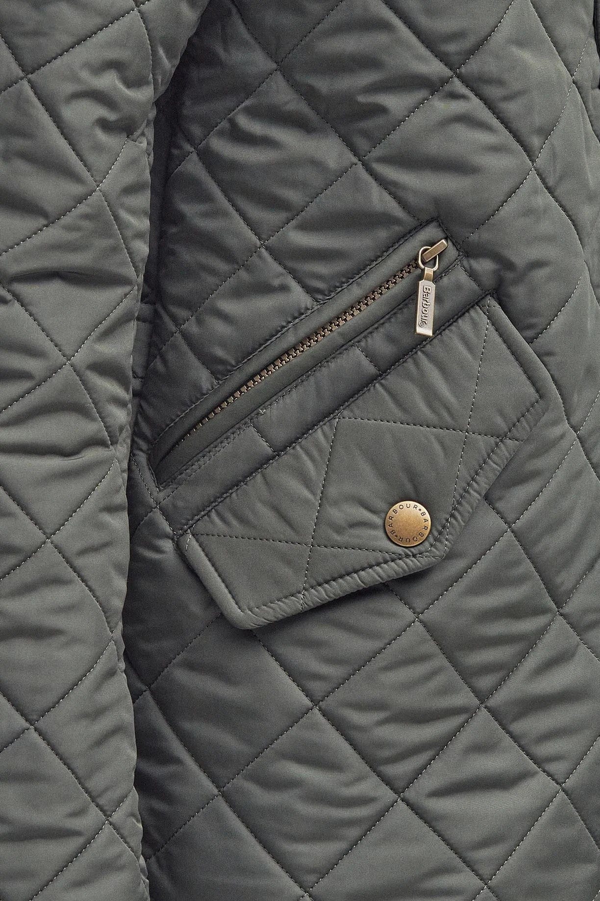 Barbour Jackets Powell Quilt in Sage