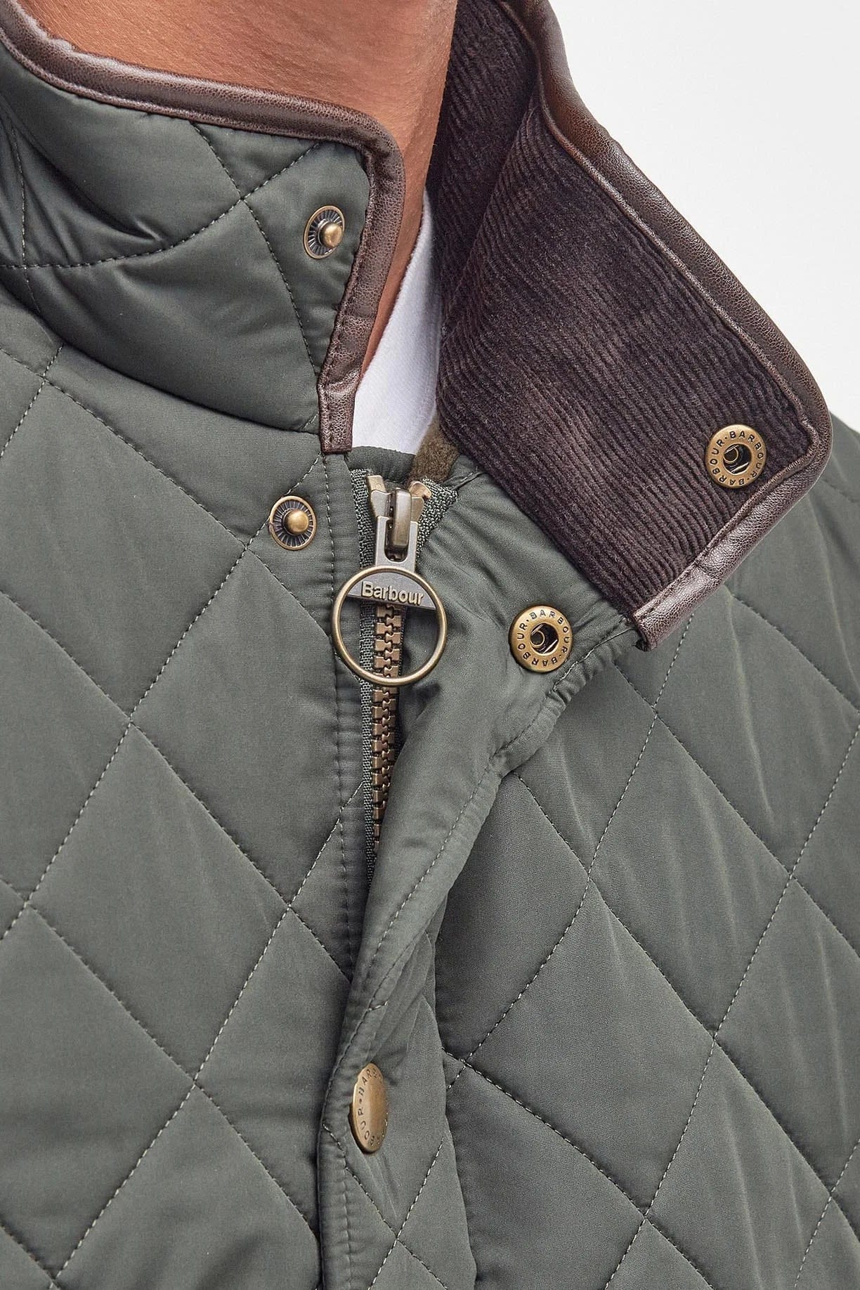 Barbour Jackets Powell Quilt in Sage