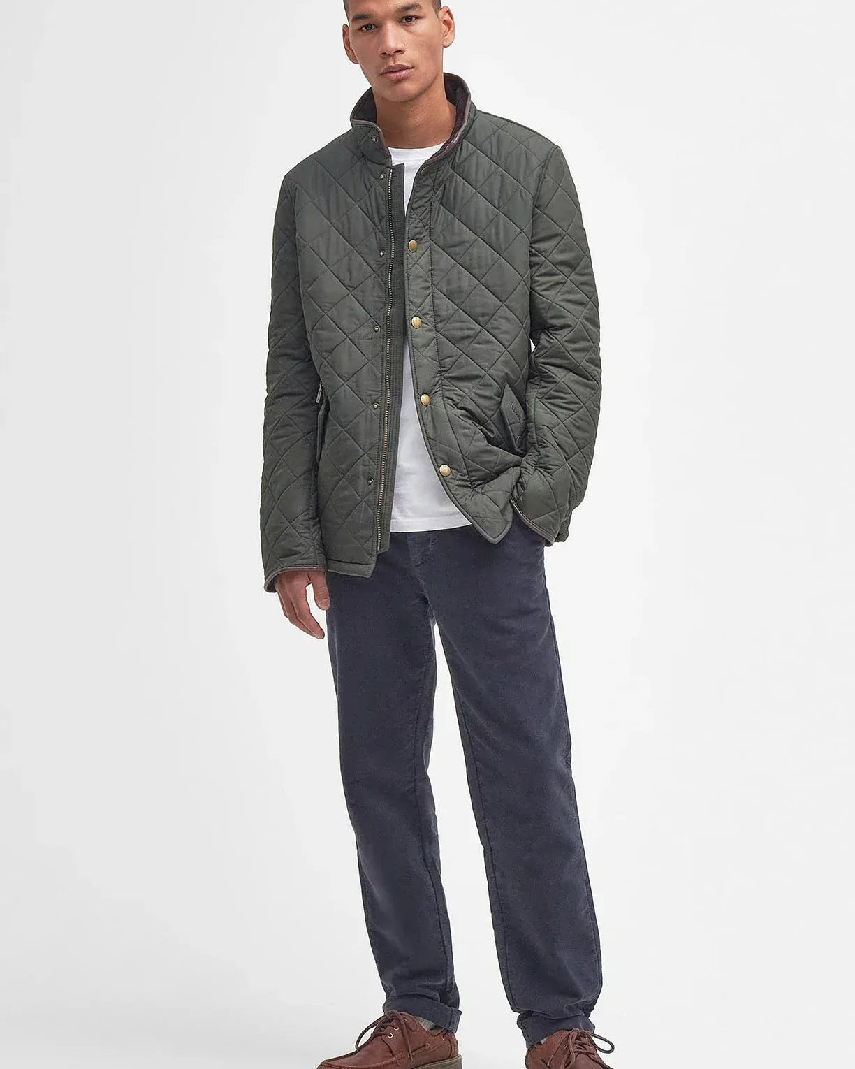 Barbour Jackets Powell Quilt in Sage