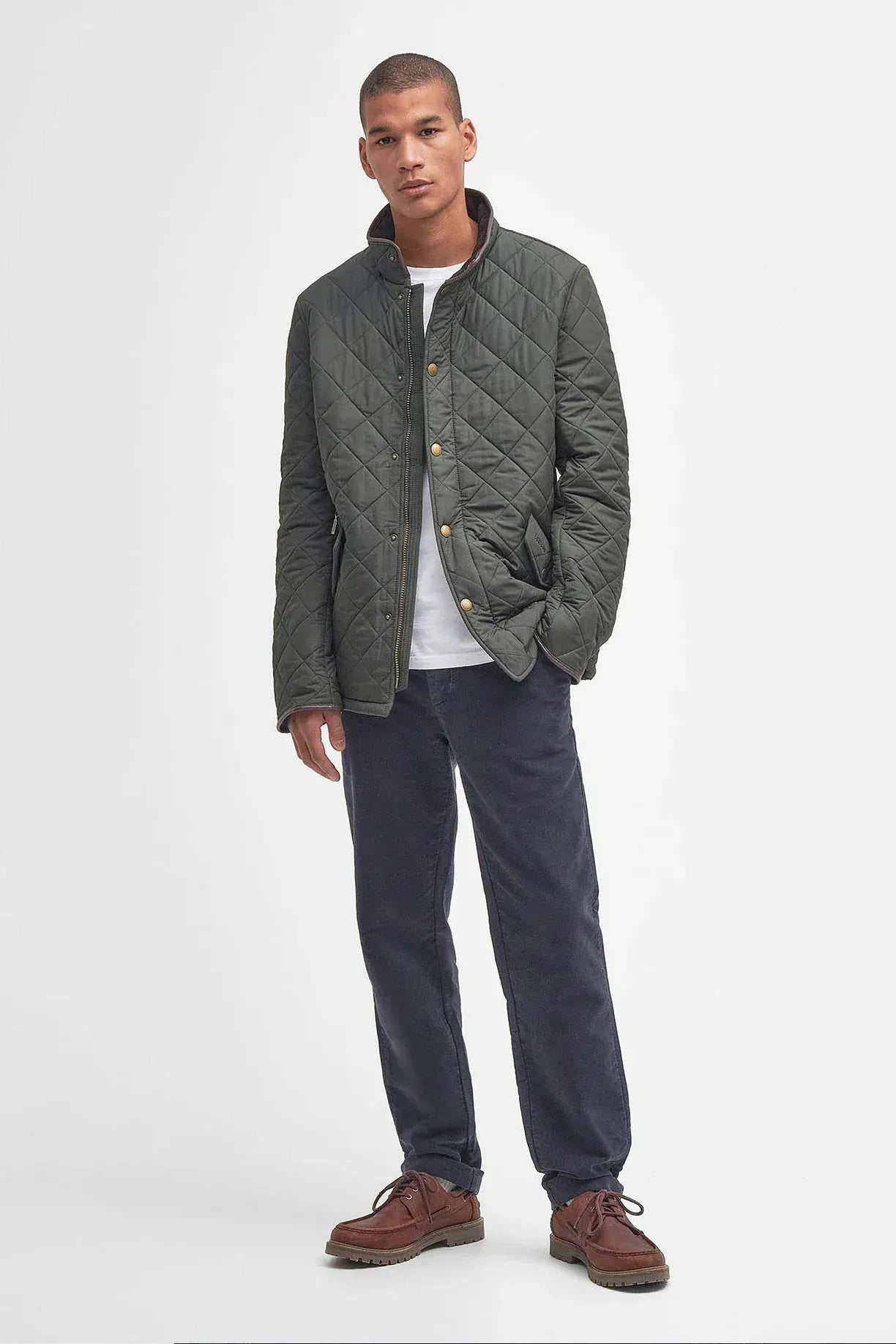 Barbour Jackets Powell Quilt in Sage