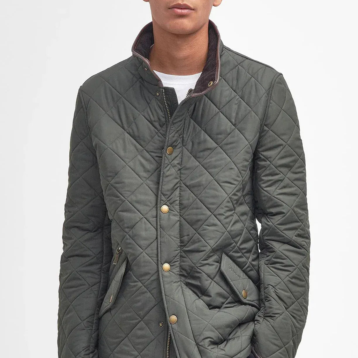 Barbour Jackets Powell Quilt in Sage