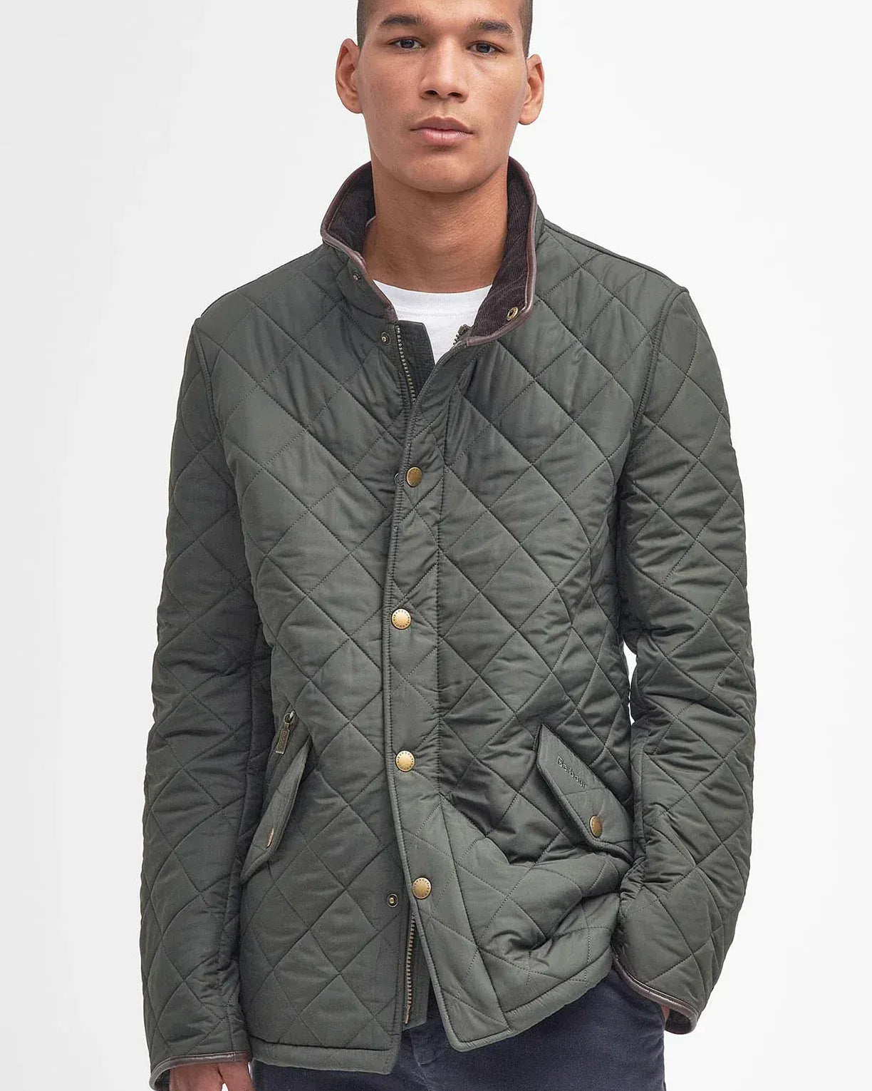 Barbour Jackets Powell Quilt in Sage