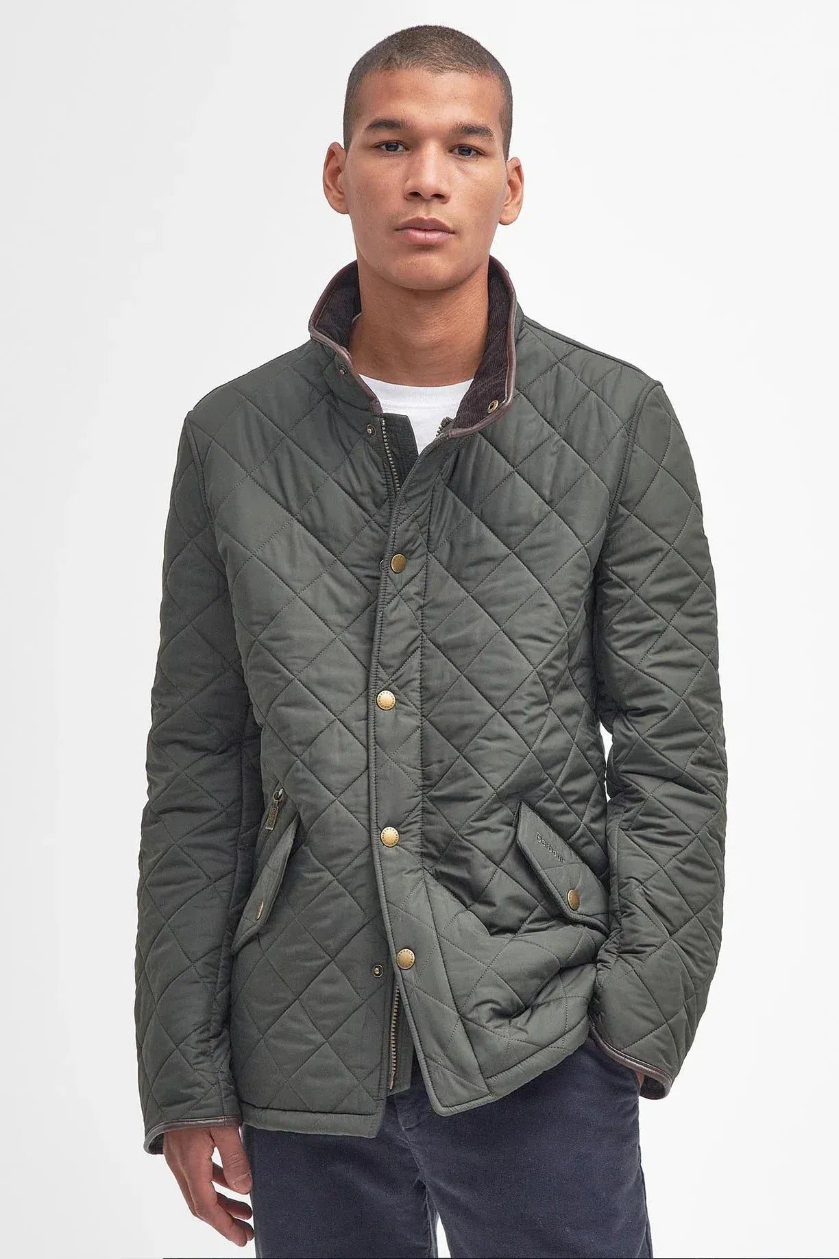 Barbour Jackets Powell Quilt in Sage
