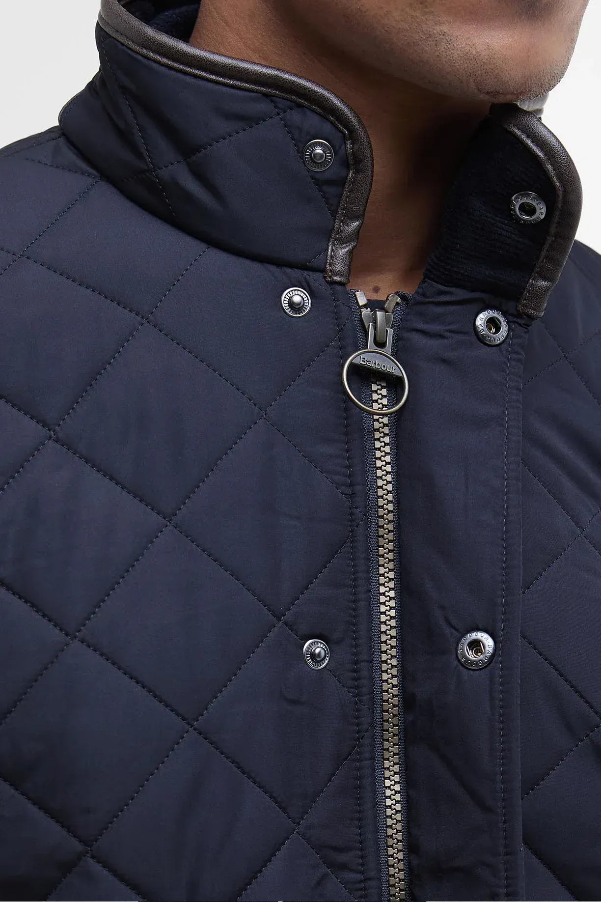 Barbour Jackets Powell Quilted Jacket in Navy