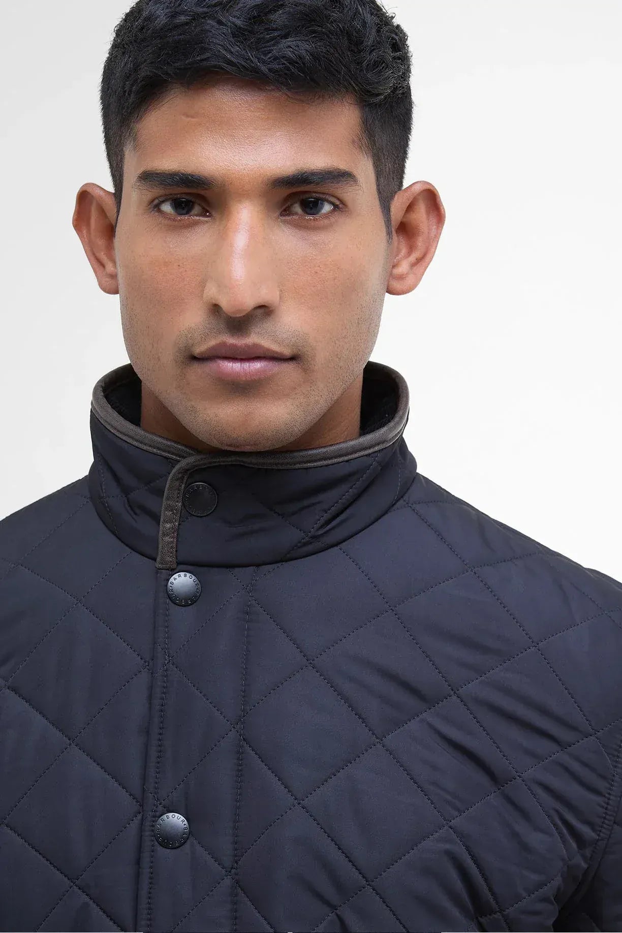 Barbour Jackets Powell Quilted Jacket in Navy