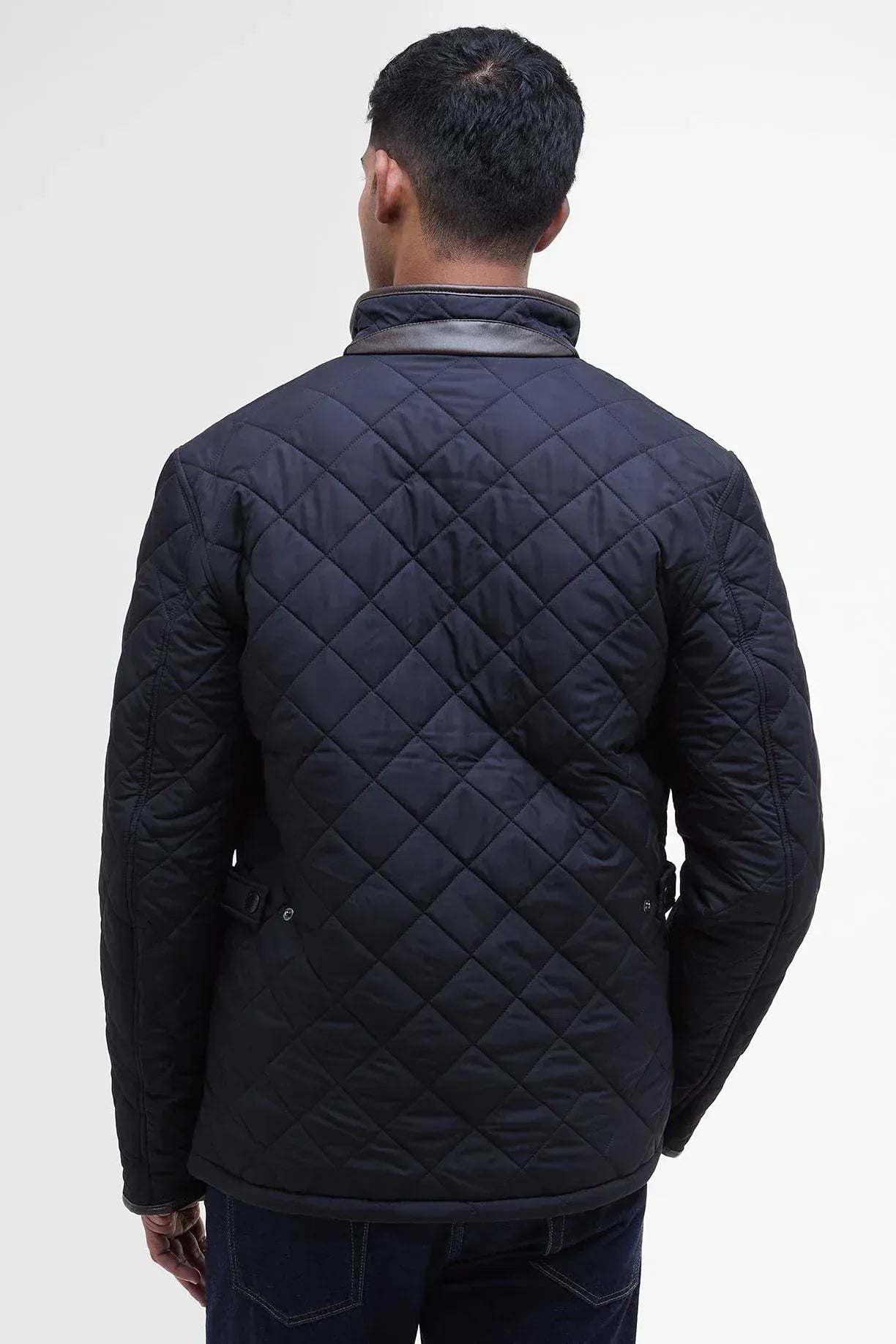 Barbour Jackets Powell Quilted Jacket in Navy