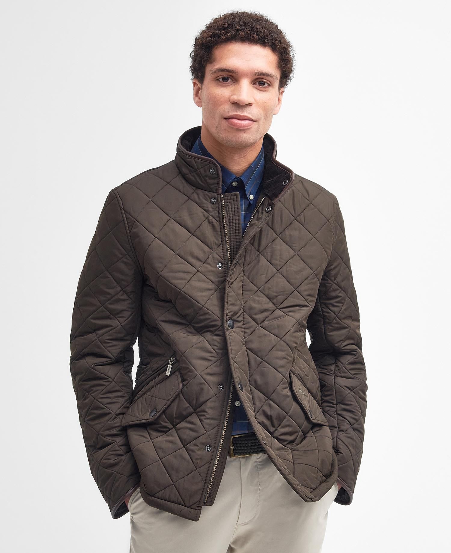 Barbour Jackets Powell Quilted Jacket in Olive