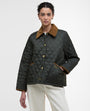 Barbour Jackets SAGE/ANCIENT / 4 Icons Cropped Liddesdale Quilted Jacket