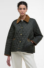 Barbour Jackets SAGE/ANCIENT / 4 Icons Cropped Liddesdale Quilted Jacket