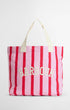 Barbour Luggage CHERRY Emily Stripe Tote Bag