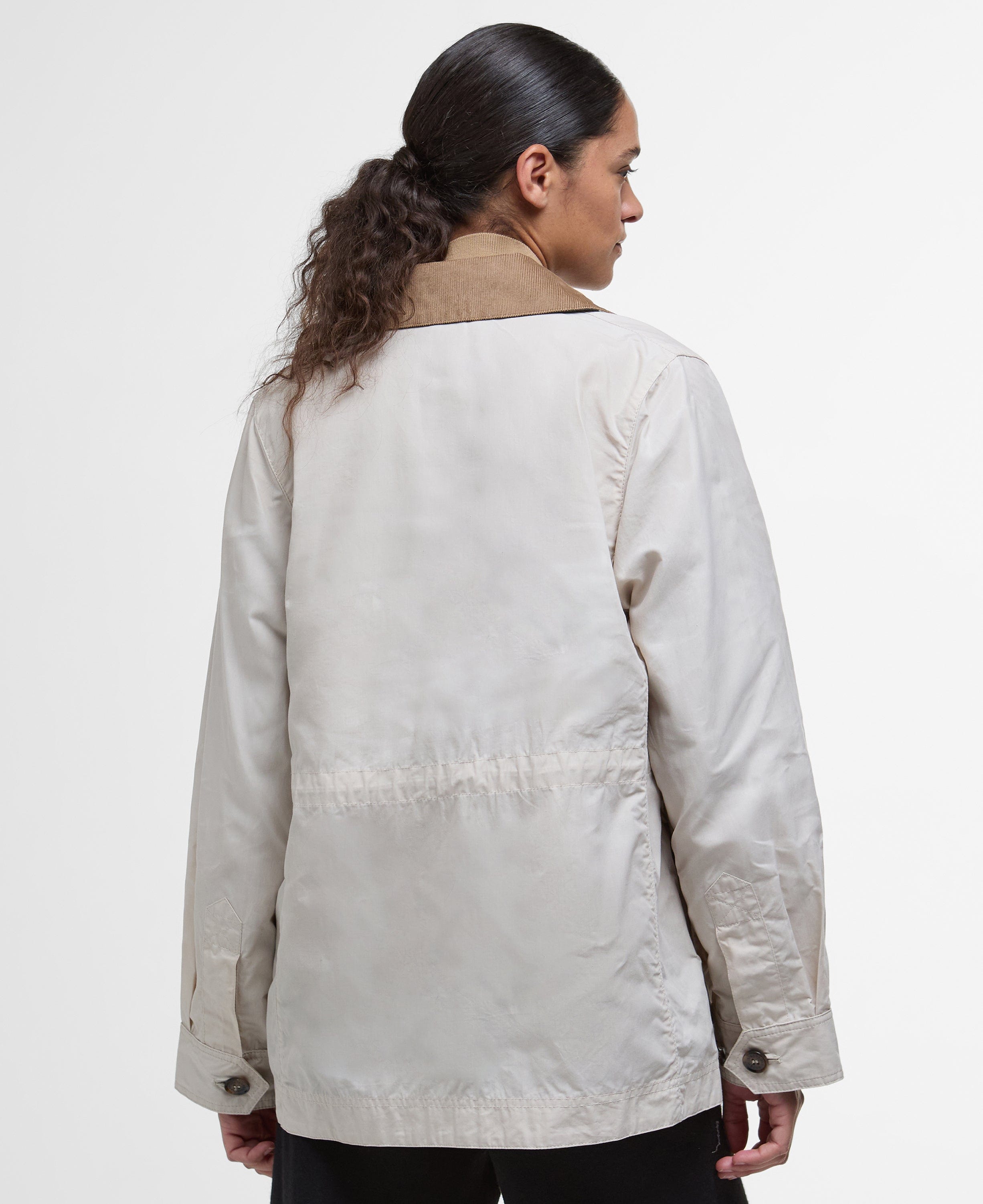 Barbour Outerwear Averie Showerproof Jacket - Oatmeal/ Ancient Tartan