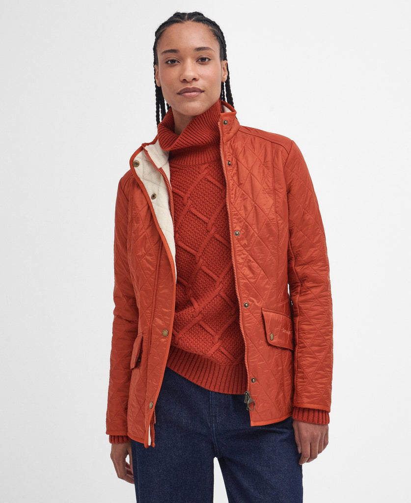 Barbour Outerwear Cavalry Polarquit Jacket- Orange