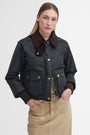 Barbour Outerwear Cropped Beadnell Waxed Jacket- Sage