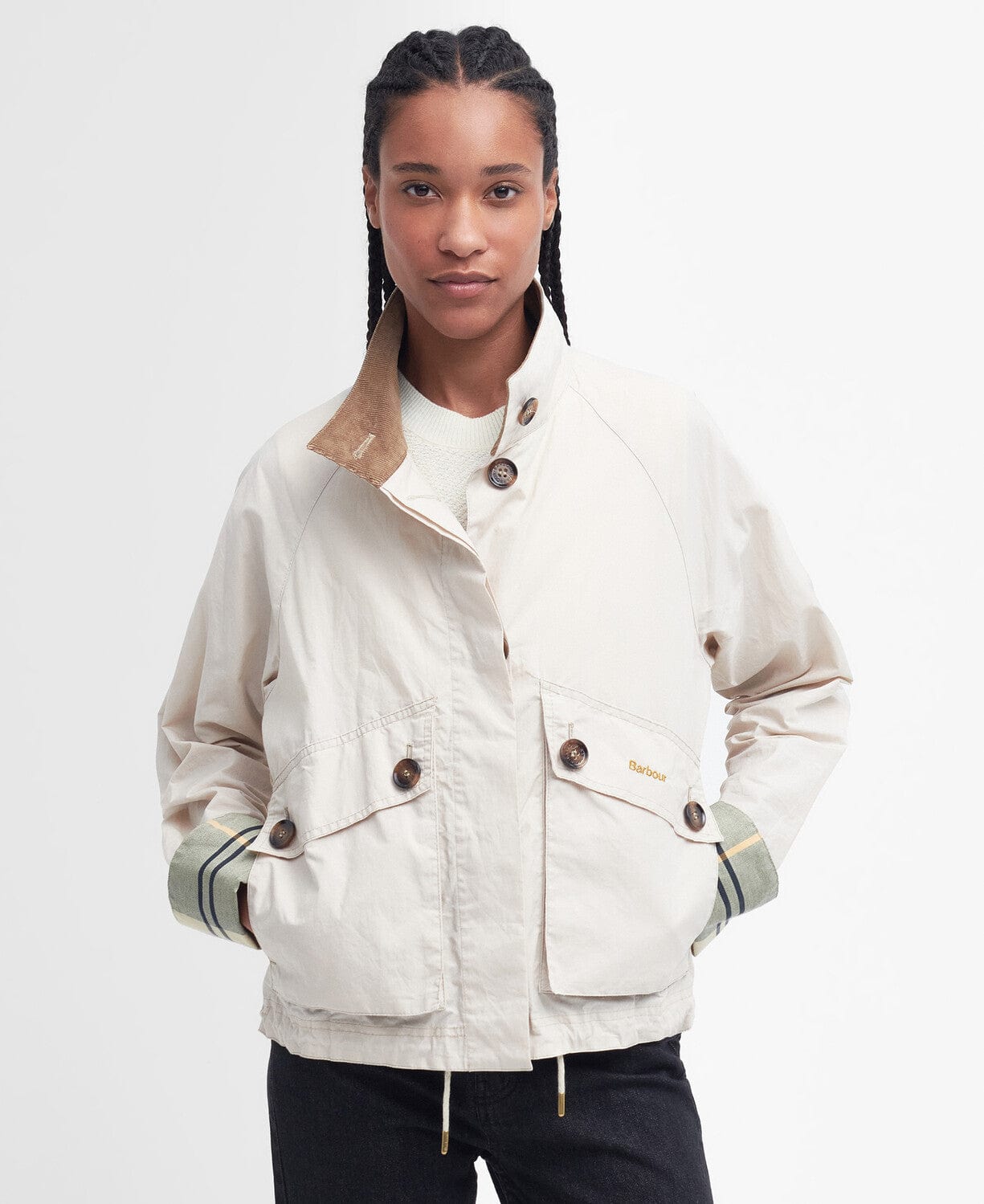 Barbour white jacket hotsell