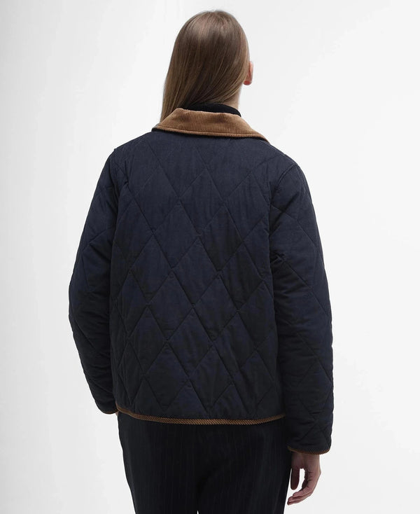 Barbour Outerwear Emilia Quilted Jacket - Dark Navy/Sky Dress Tartan