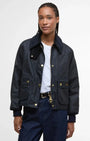 Barbour Outerwear Navy/Classic / 2 Cropped Beadnell Waxed Jacket