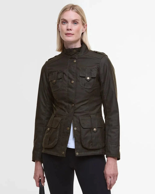 Barbour Outerwear Olive/Classic / 4 Winter Defence Waxed Jacket