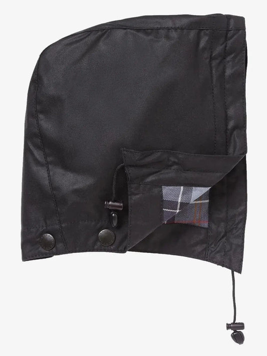 Barbour Outerwear Waxed Cotton Hood - Black