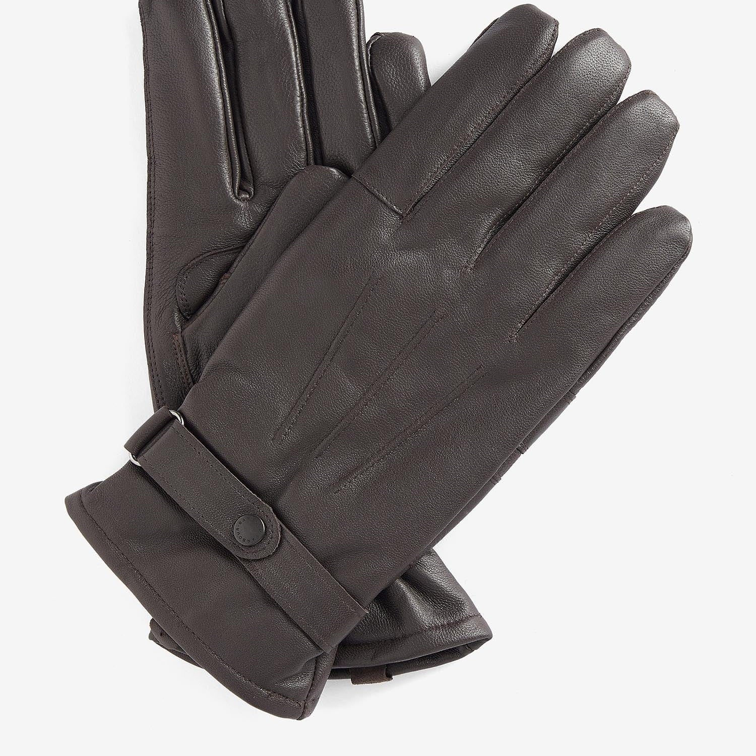 Barbour Small Leather Goods BLACK / M Burnished Leather Thinsulate Gloves