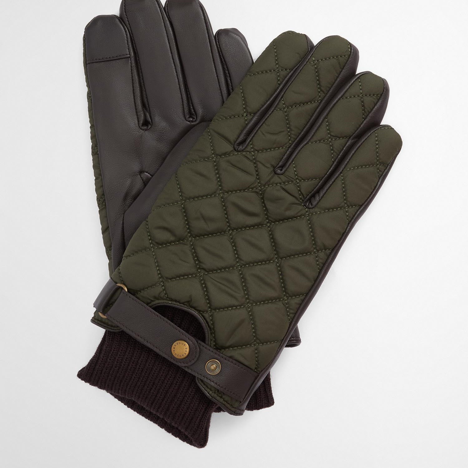 Barbour Small Leather Goods DARK OLIVE / S Singsby Quilted Waterproof Gloves