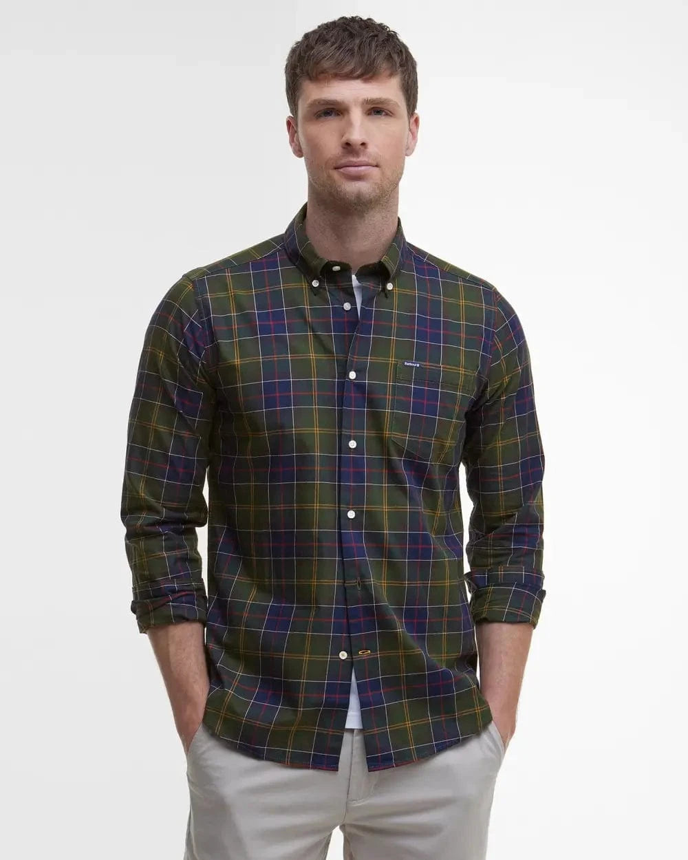 Barbour Sport Shirts CLASSIC TARTAN / S Wetheram Tailored Long-Sleeved Shirt
