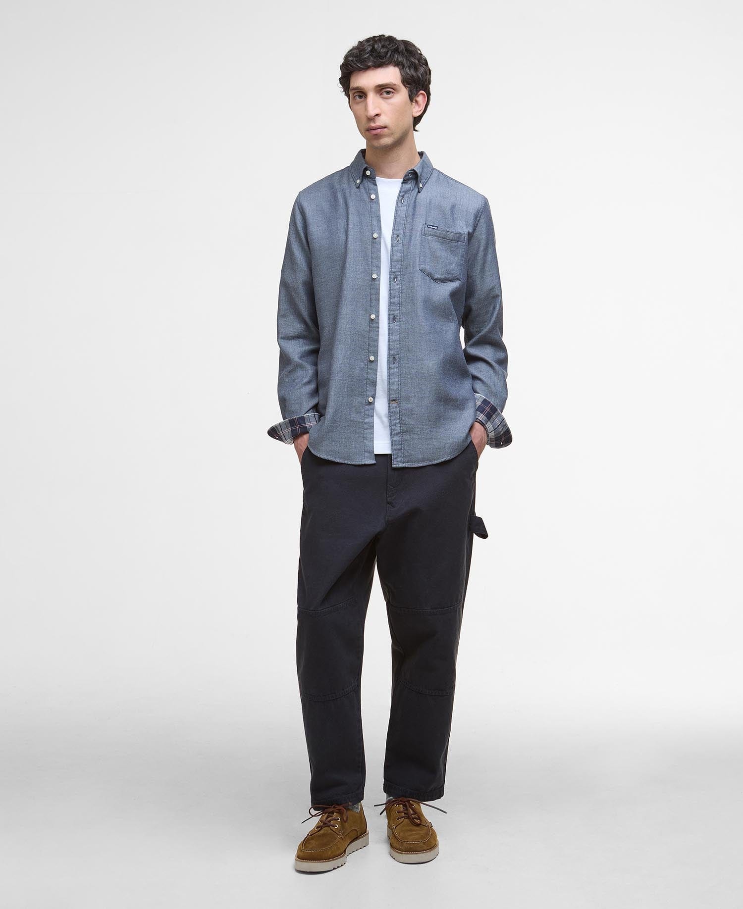 Barbour Sport Shirts DARK NAVY / S Buckley Tailored Long-Sleeved Shirt