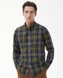 Barbour Sport Shirts Edgar Tailored Sport Shirt- Olive