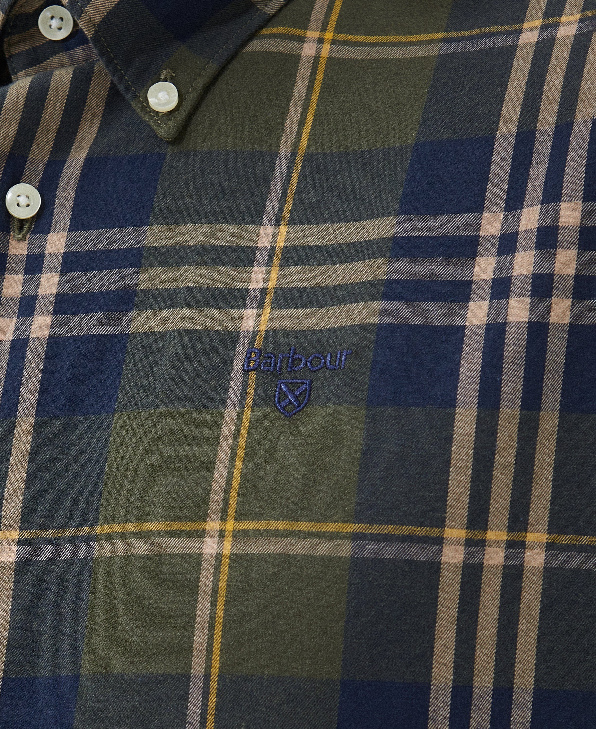 Barbour Sport Shirts Edgar Tailored Sport Shirt- Olive