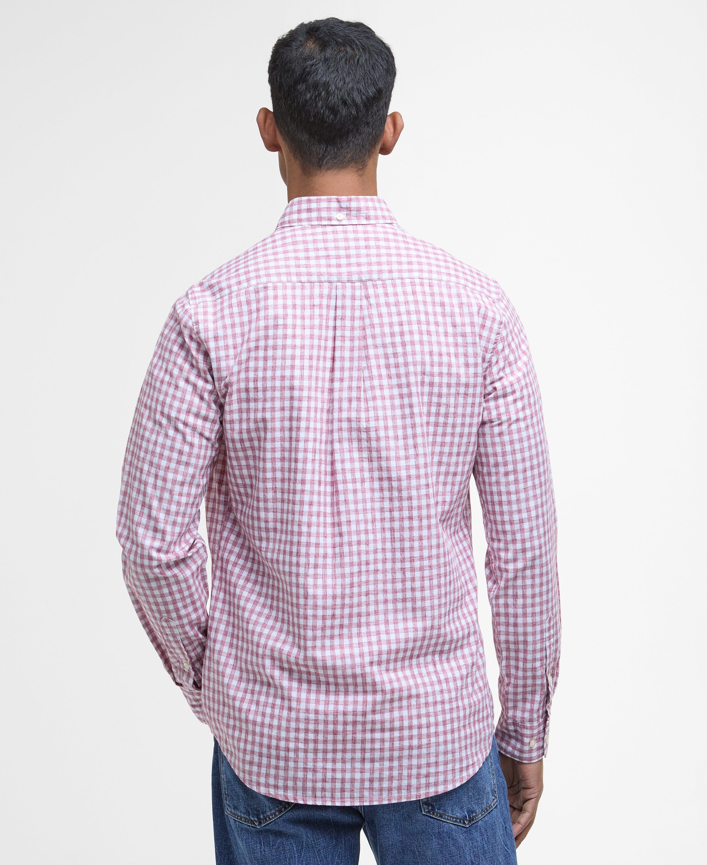 Barbour Sport Shirts Kanehill Tailored Long-Sleeved Shirt - Washed Raspberry
