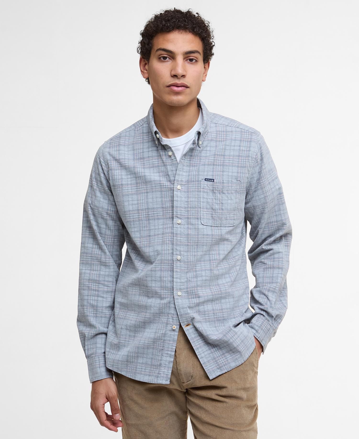 Barbour Sport Shirts LIGHT GREY MARL / S Southfield Tailored Long-Sleeved Shirt