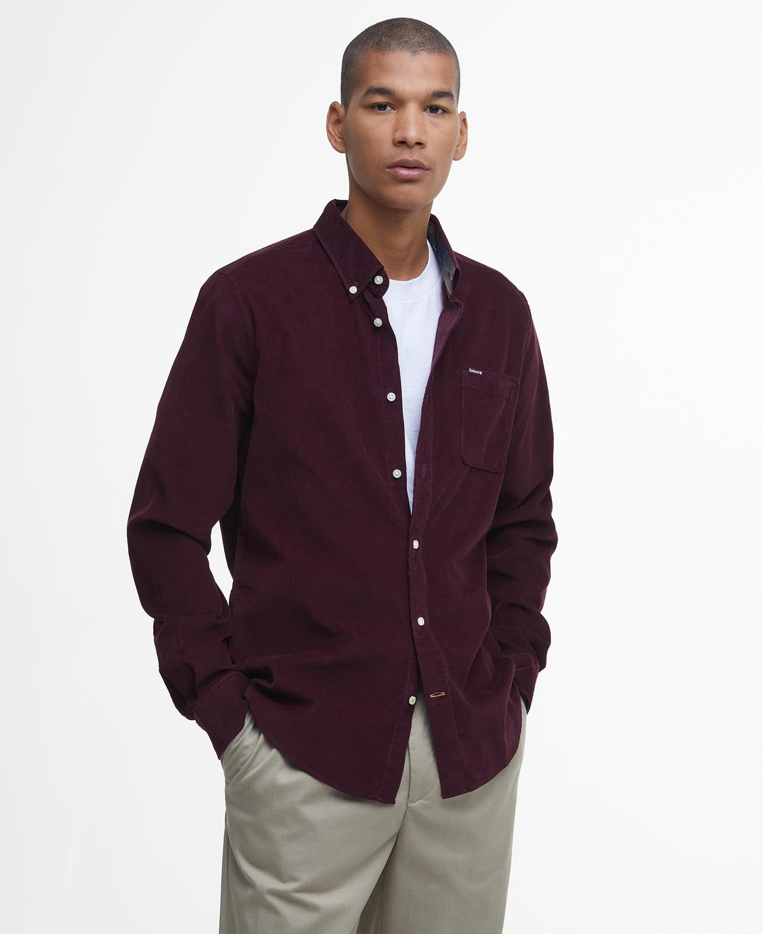 Barbour Sport Shirts WINTER RED / S Ramsey Tailored Long-Sleeved Shirt